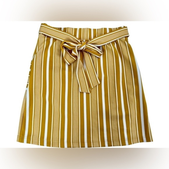 est 1946 Gold striped Skirt size Medium - Picture 3 of 3
